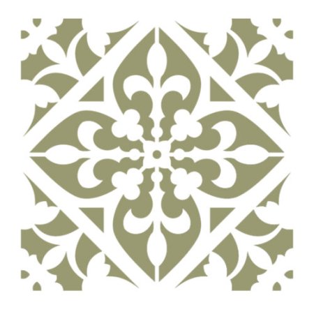 Дамасская плитка трафарет