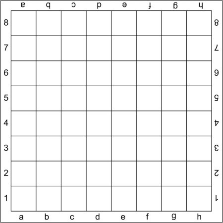 Шахматная доска для распечатки