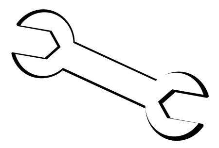 Гаечный ключ контур