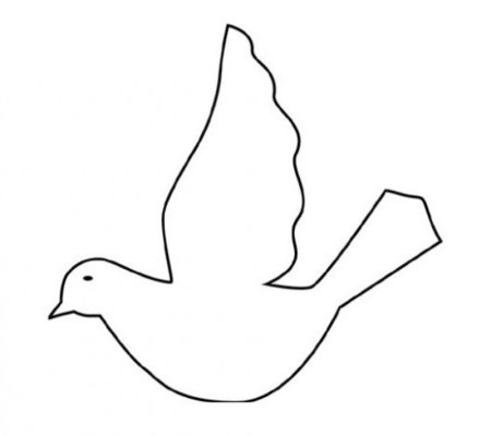 Голубь мира раскраска