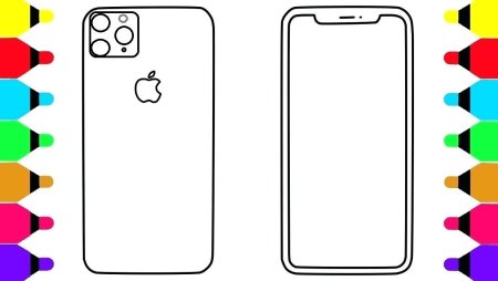 Раскраска iphone 11 Pro Max