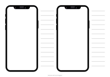 Макет смартфона iphone x