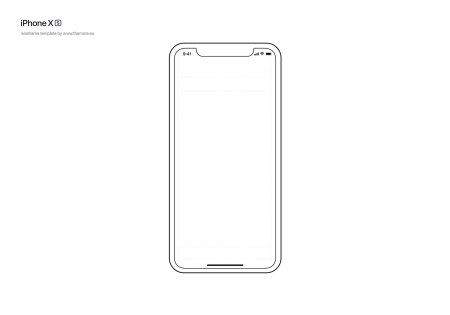 Макет смартфона iphone x