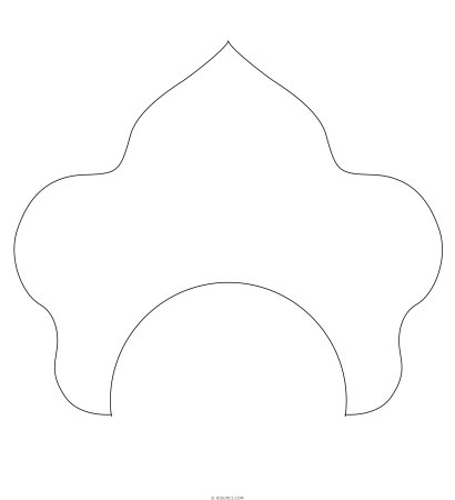 Кокошник макет