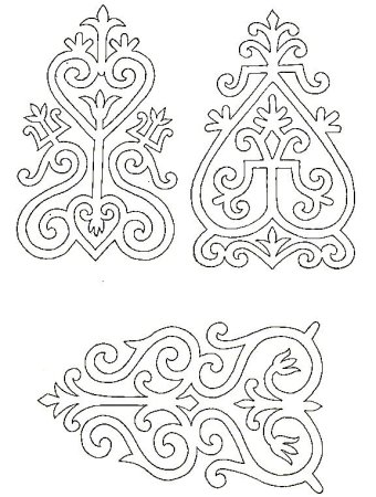 Шнуровидный Якутский орнамент