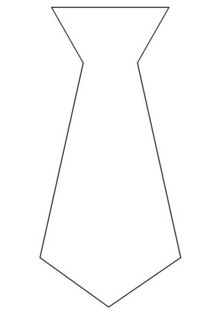 Галстук трафарет