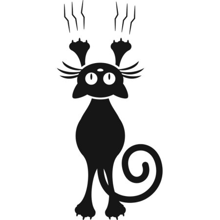 Коты трафарет