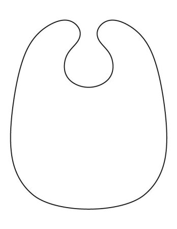 Слюнявчик раскраска