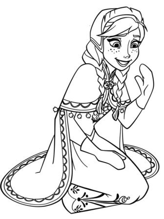 Elsa Anna Coloring