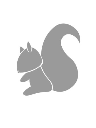 Трафареты белок для вырезания