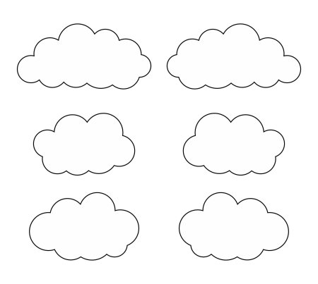 Облачко шаблон