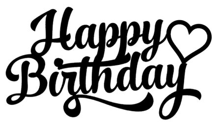 Happy Birthday надпись