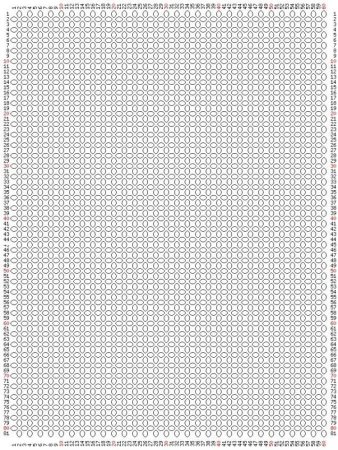 Сетка для мозаичного плетения