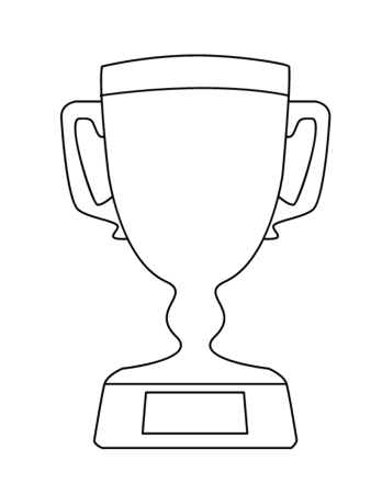 Кубок раскраска