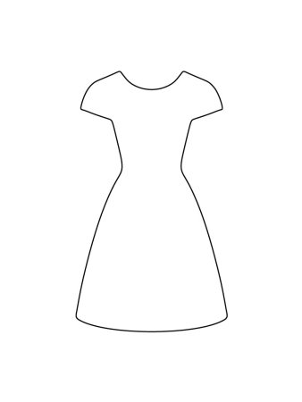 Раскраска платье