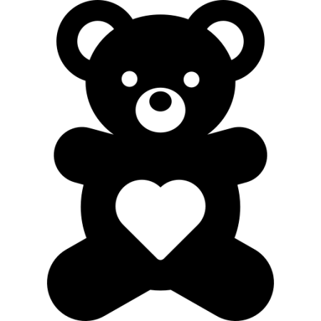 Мишка трафарет
