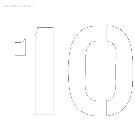 10 Трафарет