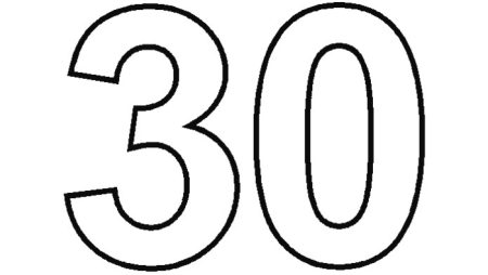 30 Трафарет
