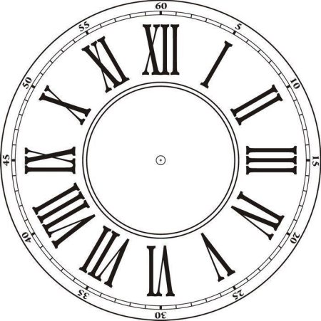 Трафарет "циферблаты"