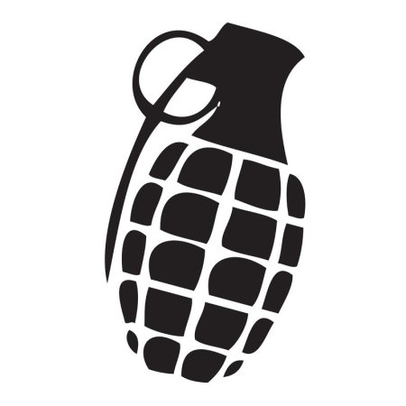 Трафарет гранаты