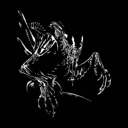 Хищник трафарет
