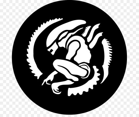 Alien трафарет