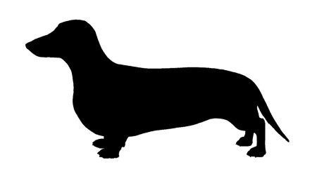 Такса трафарет для вырезания