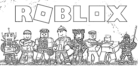 Roblox раскраска