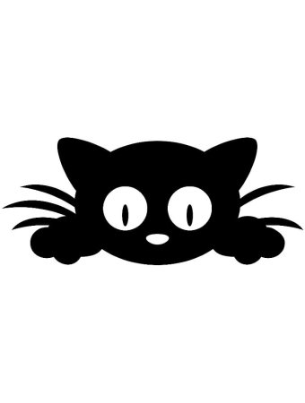 Силуэт кошачьей морды