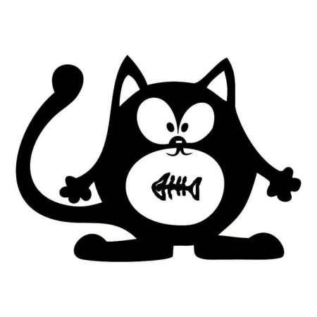 Наклейки на авто кот