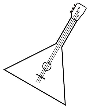 Балалайка рисунок