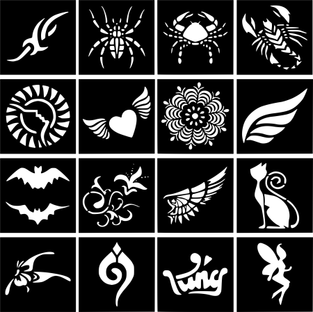 Трафареты для хны