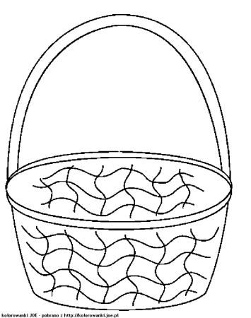 Корзинка раскраска