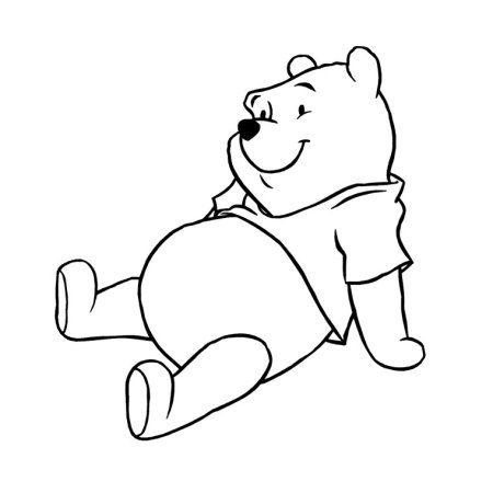 Раскраски Винни пух диснеевский