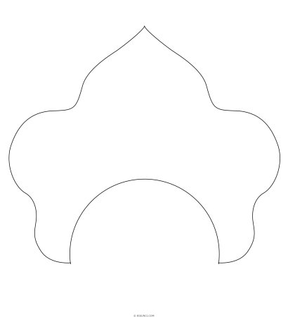 Кокошник рисунок
