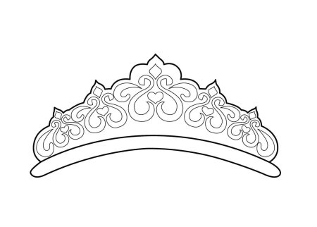 Корона раскраска