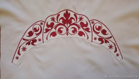 Кокошник трафарет