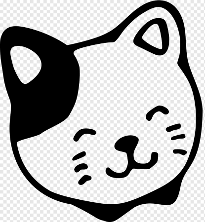 Значок кошачьей морды