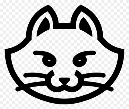 Очертание морды кота