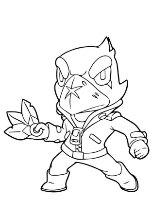 Значки Brawl Stars раскраска