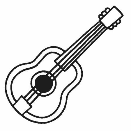 Раскраска музыкальные инструменты для детей