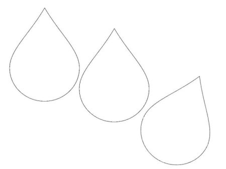Капли воды для вырезания