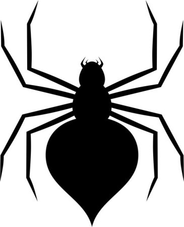 Паучок трафарет для вырезания