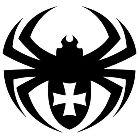 Паук трафарет