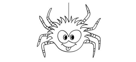 Spider трафарет