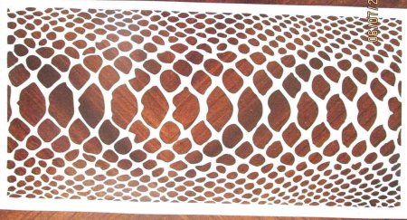 Трафарет "змеиная кожа"