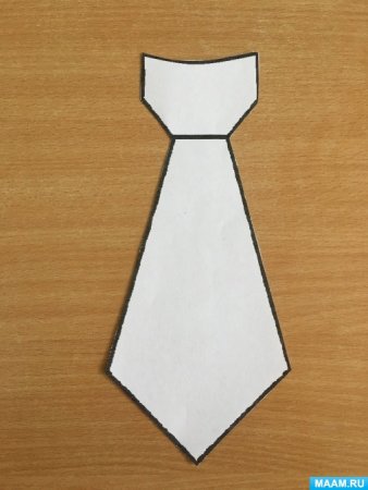 Трафарет галстука для папы (46 фото)