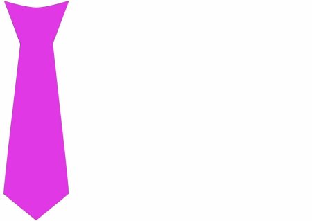 Трафарет галстука для аппликации
