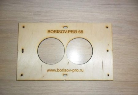 Шаблон для врезки подрозетников на 68мм