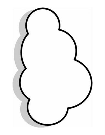 Облако шаблон